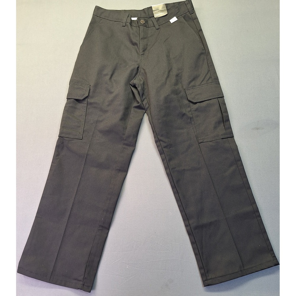 Dickies Mens Loose Fit Cargo Pants Black LP600BK Workwear Size 30/39U